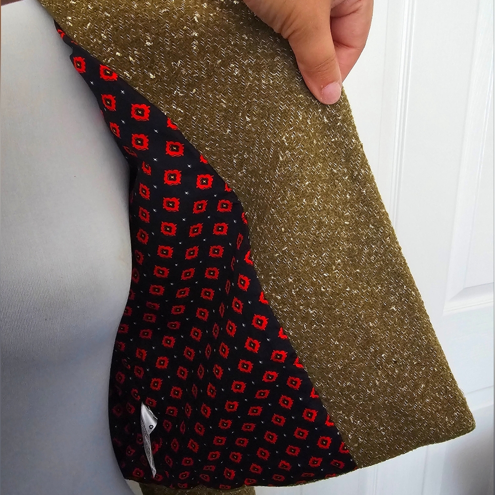 A NEW DAY Cropped Speckled Tweed Blazer Jacket in Olive Sz: 4 (Small) - Picture 12 of 16